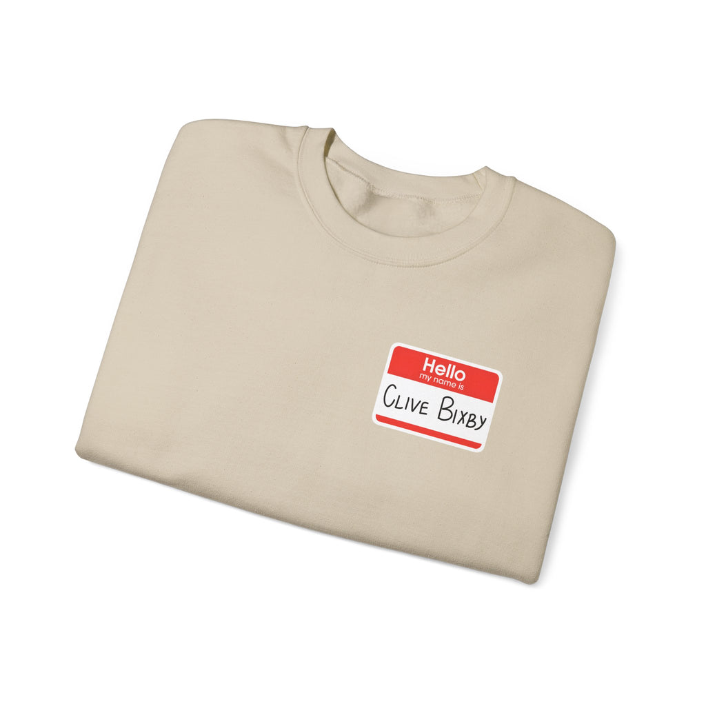 Clive Bixby Name-Tag Sweatshirt