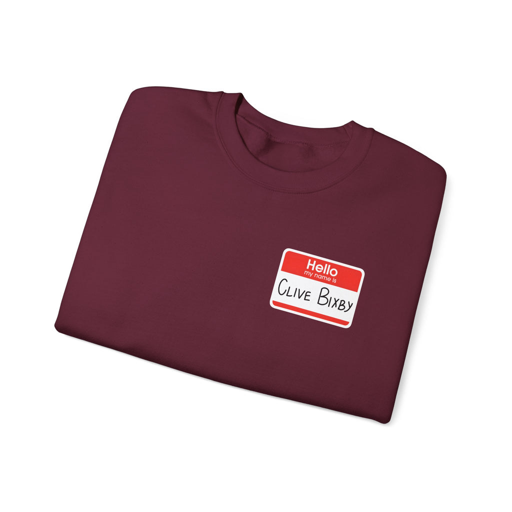 Clive Bixby Name-Tag Sweatshirt
