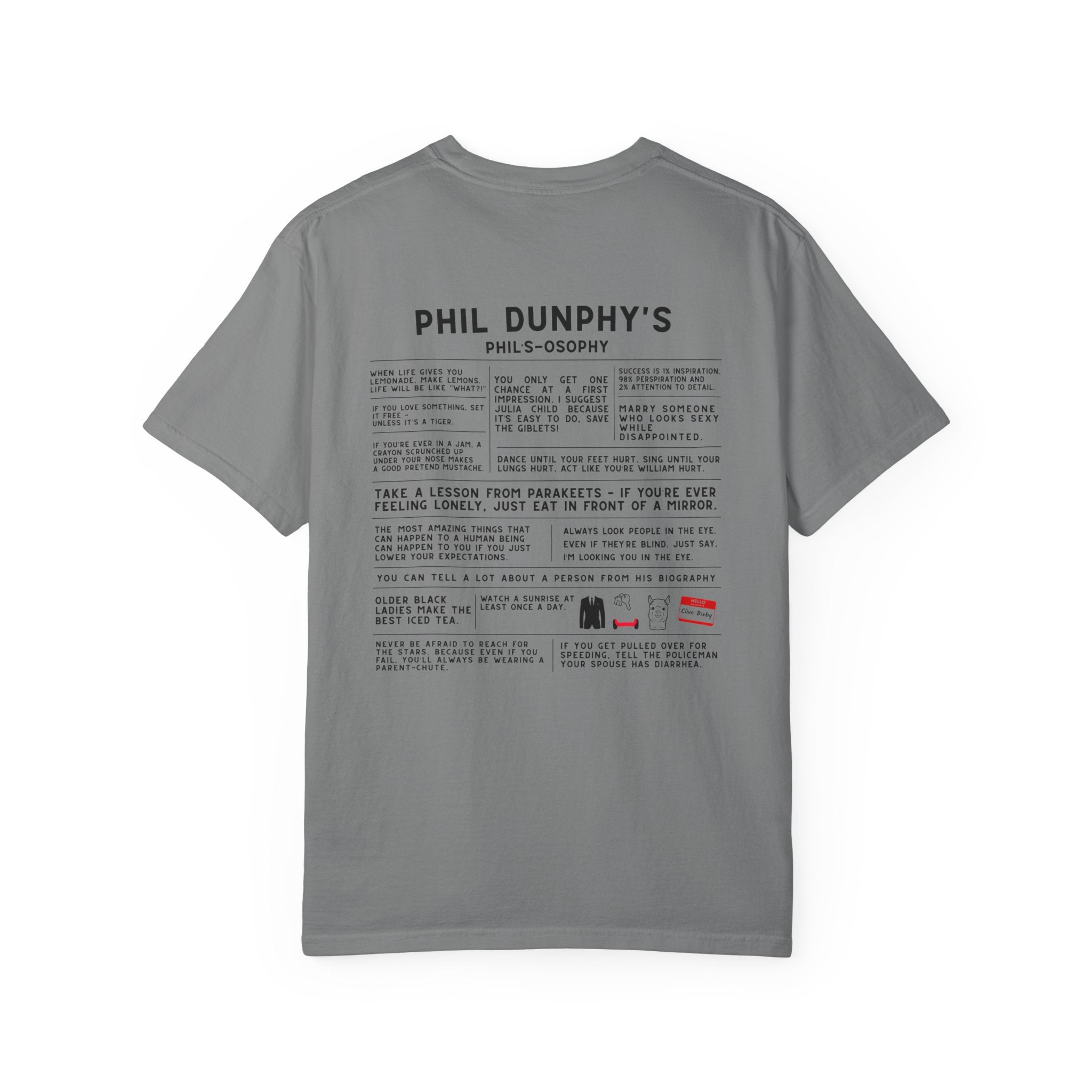 Phil's-Osophy back Print T-Shirt