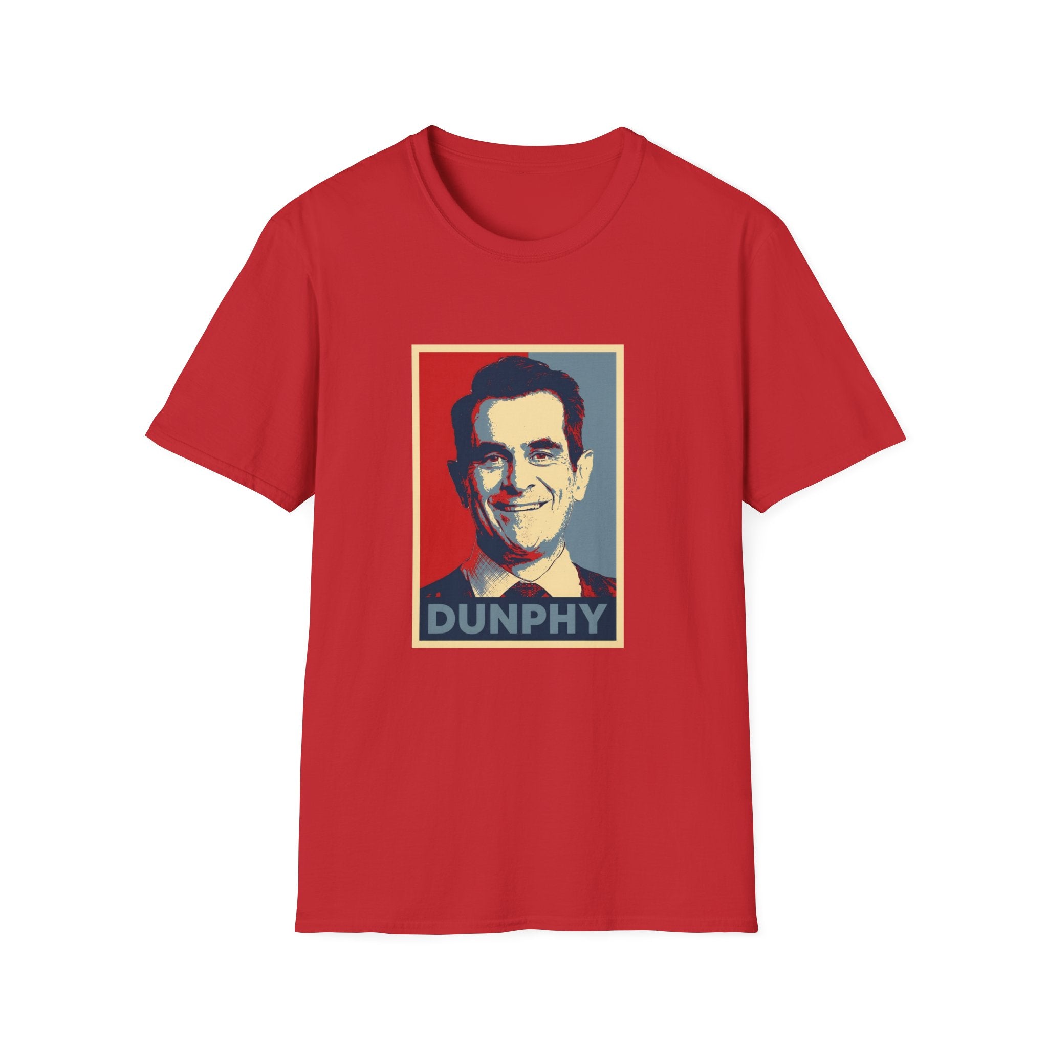 Dunphy Poster-Style Graphic T-Shirt — Retro Pop Art Portrait Tee
