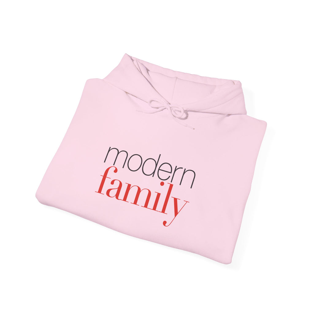 Modern Family Hoodie — Minimal Script Logo Pullover