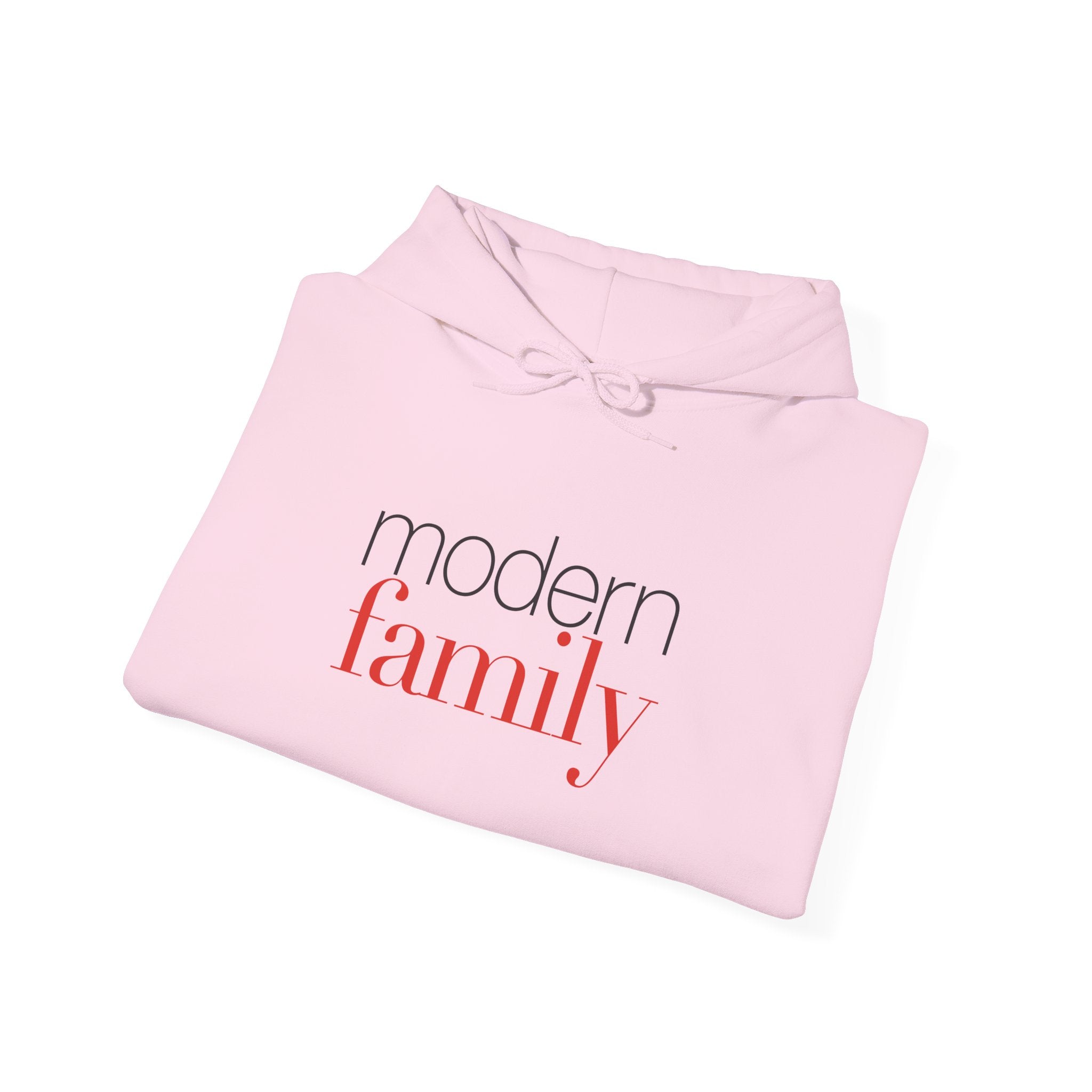Modern Family Hoodie — Minimal Script Logo Pullover