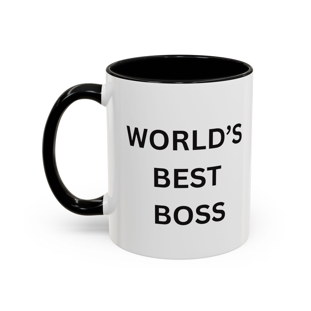 World's Best Boss Accent Coffee Mug