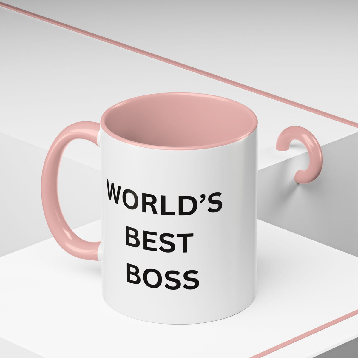 World's Best Boss Accent Coffee Mug