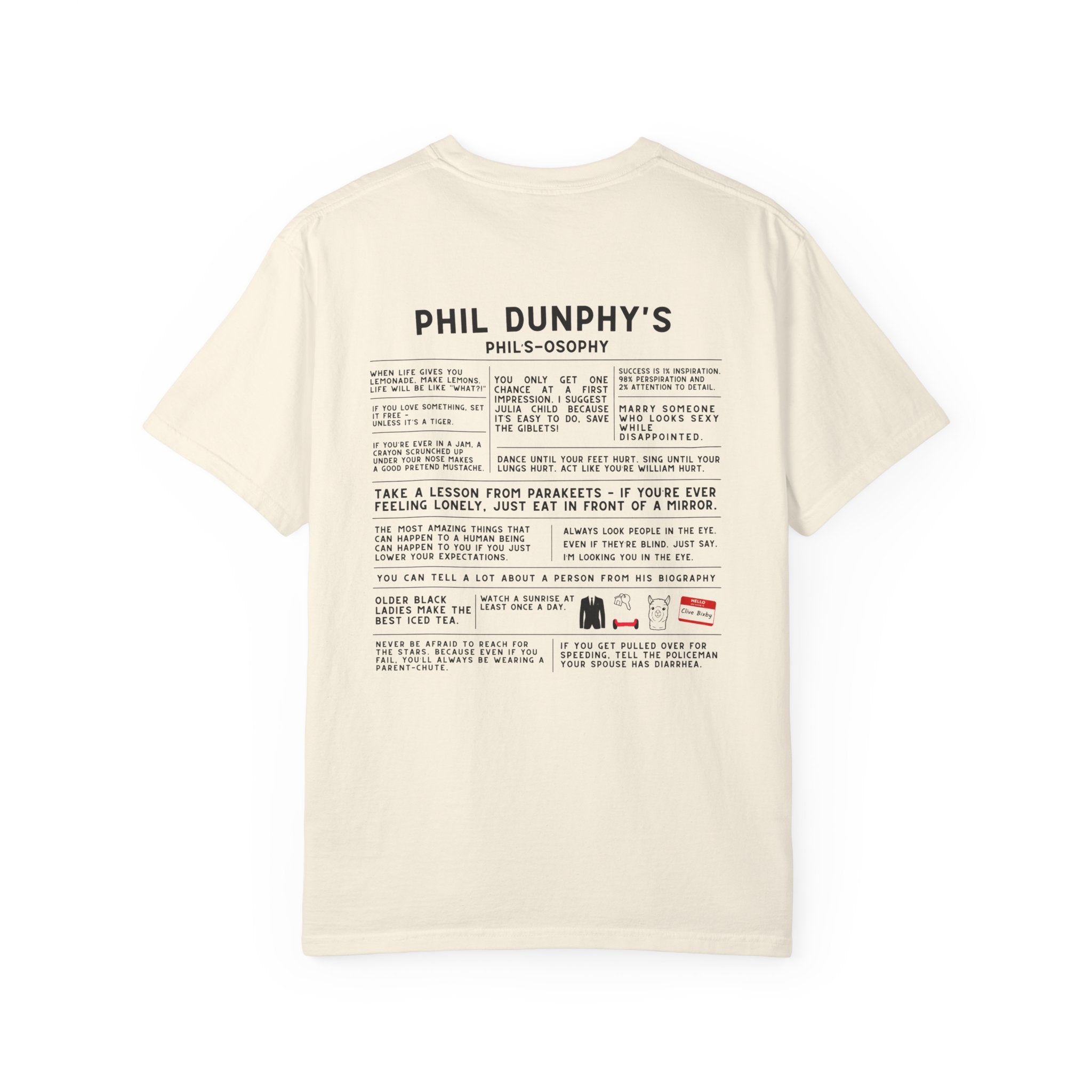 Phil's-Osophy back Print T-Shirt