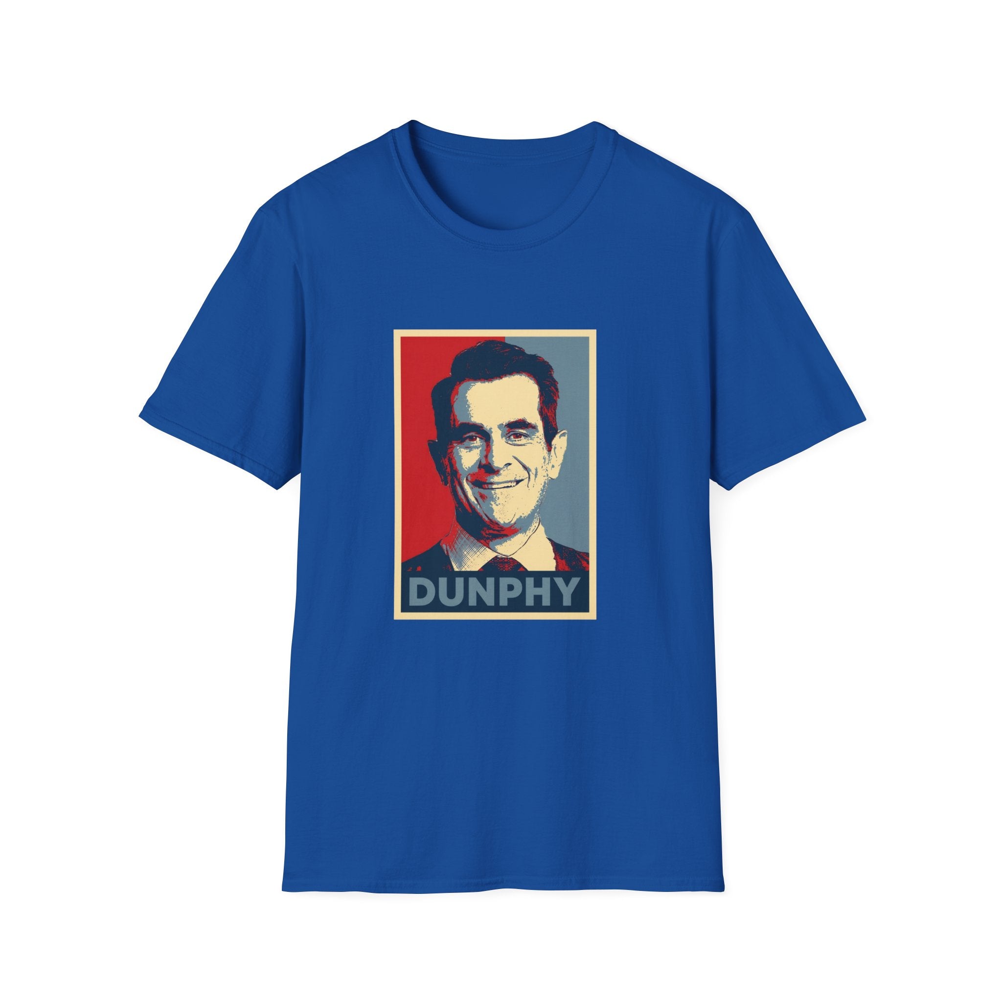 Dunphy Poster-Style Graphic T-Shirt — Retro Pop Art Portrait Tee