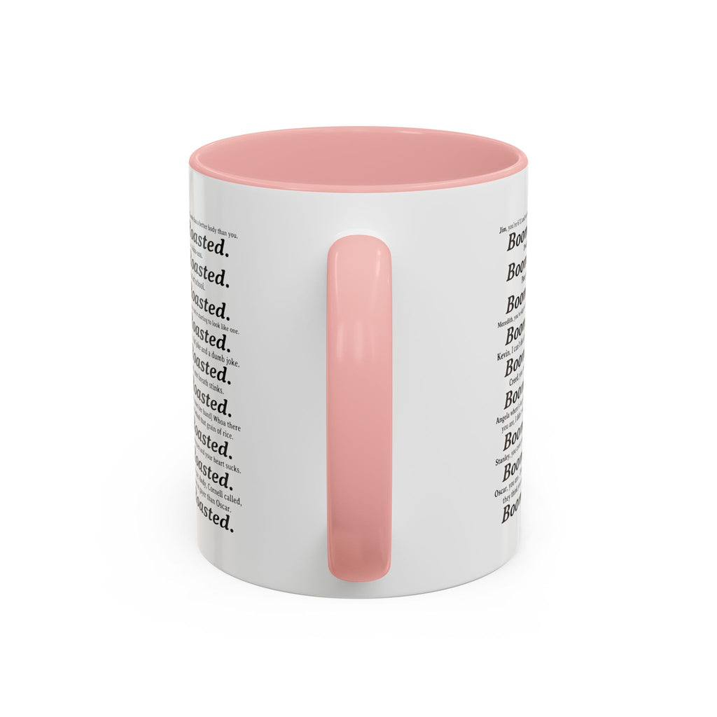 Boom. Roasted. Coffee Mug — Bold Text Accent Ceramic Cup (11/15oz)