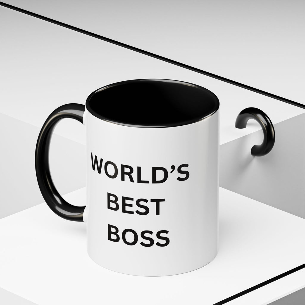 World's Best Boss Accent Coffee Mug