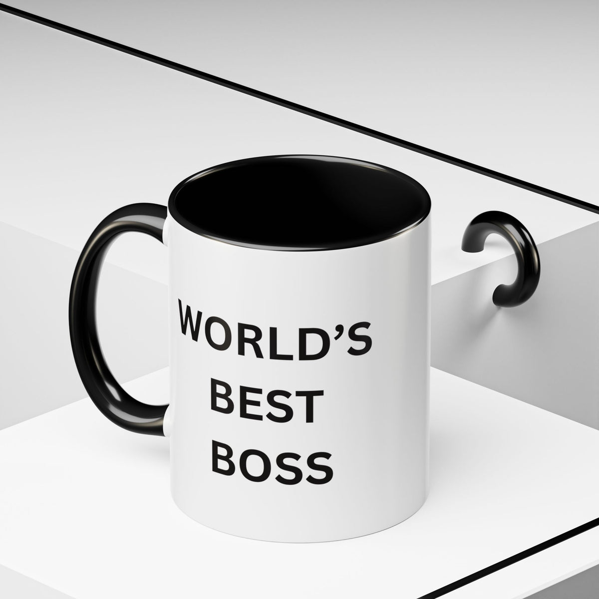World's Best Boss Accent Coffee Mug