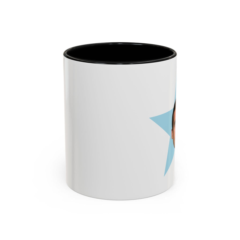 Michael Scott Star Face Accent Mug