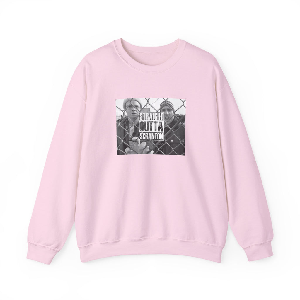 Crewneck Sweatshirt — "Straight Outta Scranton" Retro Office Comedy Graphic