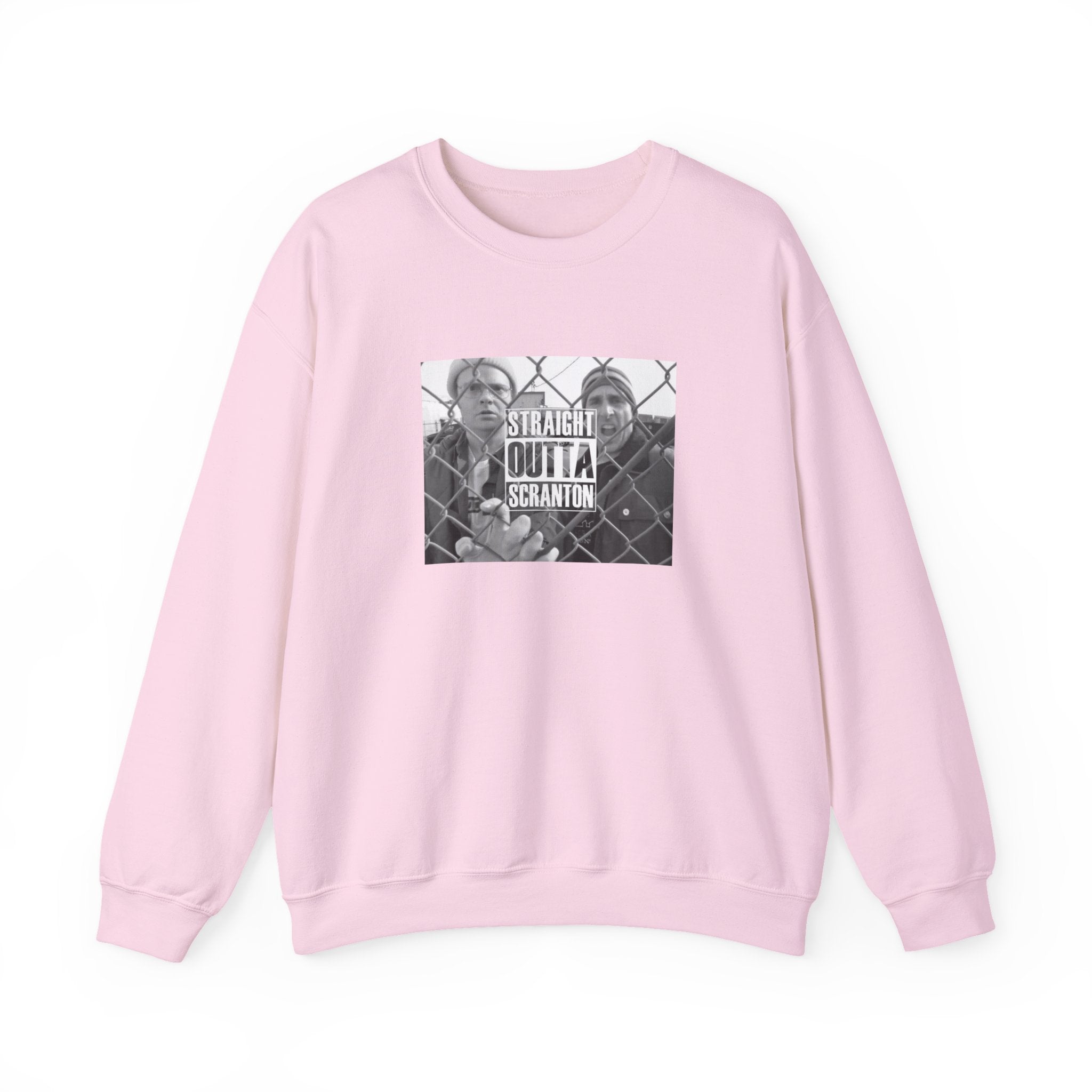 Crewneck Sweatshirt — "Straight Outta Scranton" Retro Office Comedy Graphic