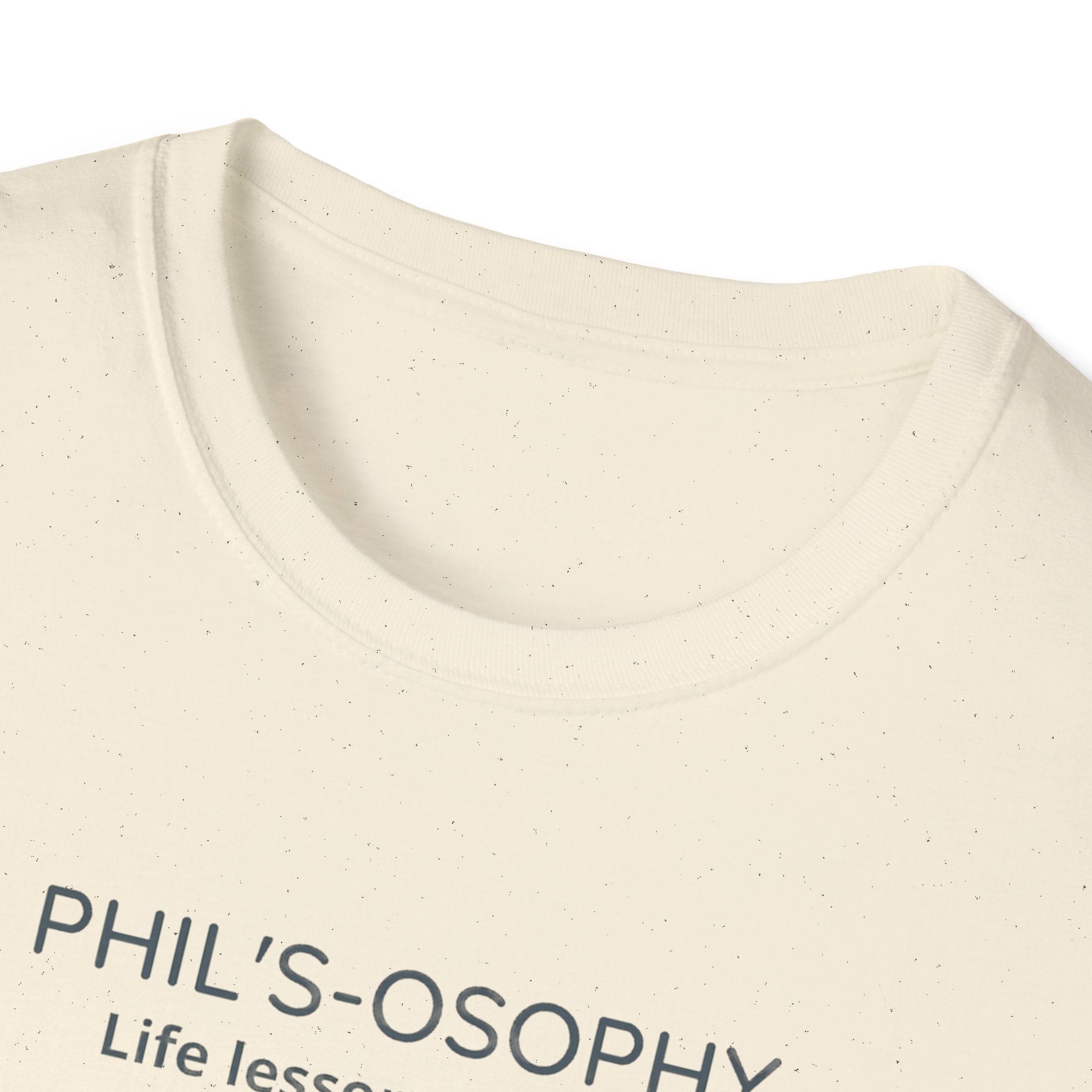 "Phil's-o-sophy: Life Lessons by Phil" Minimalist Inspirational Tee