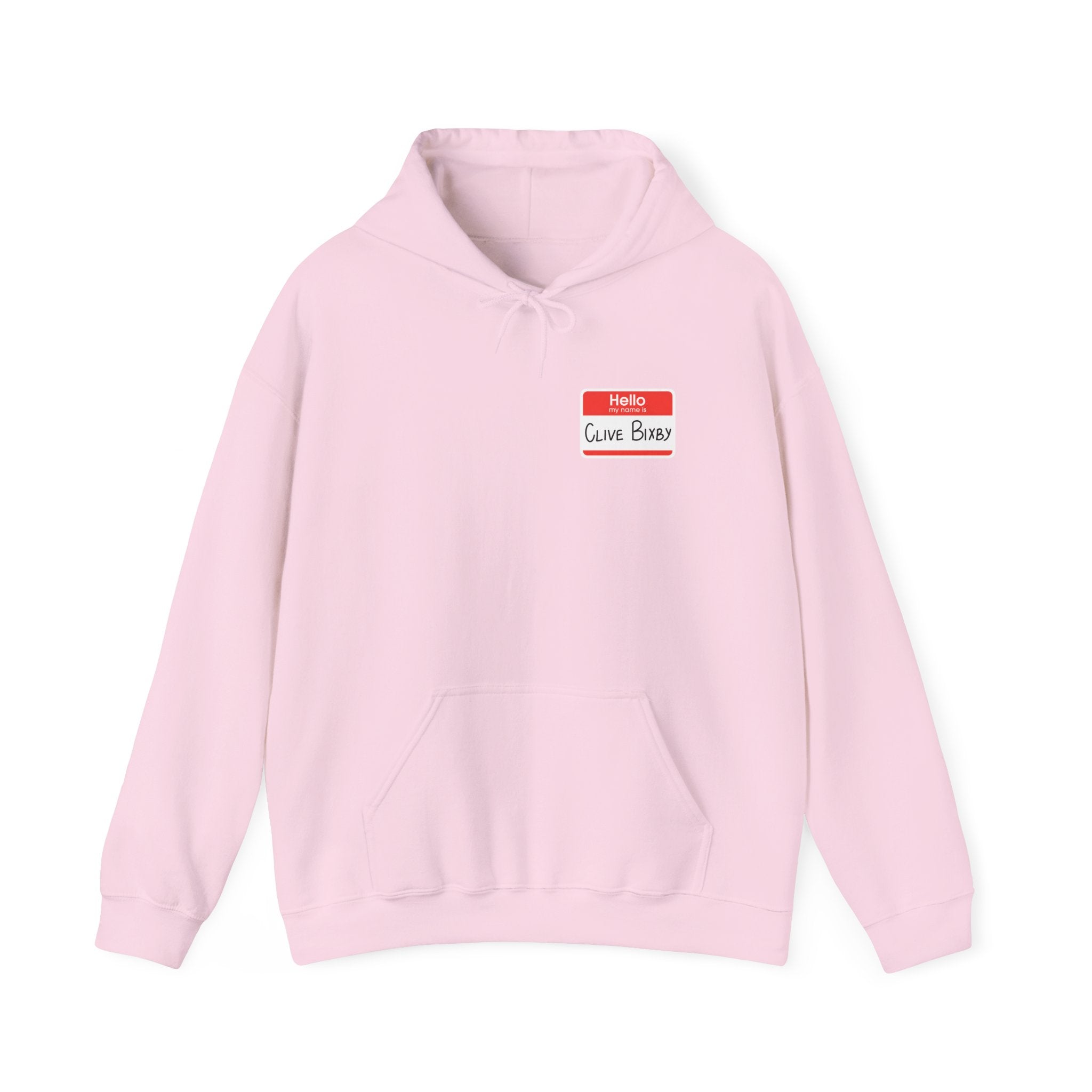 Hoodie - 'Hello, Clive Bixby' Name Tag Graphic Hoodie