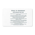 Doormat - "Phil's-Osophy: Life Lessons by Phil" Polyester Welcome Mat