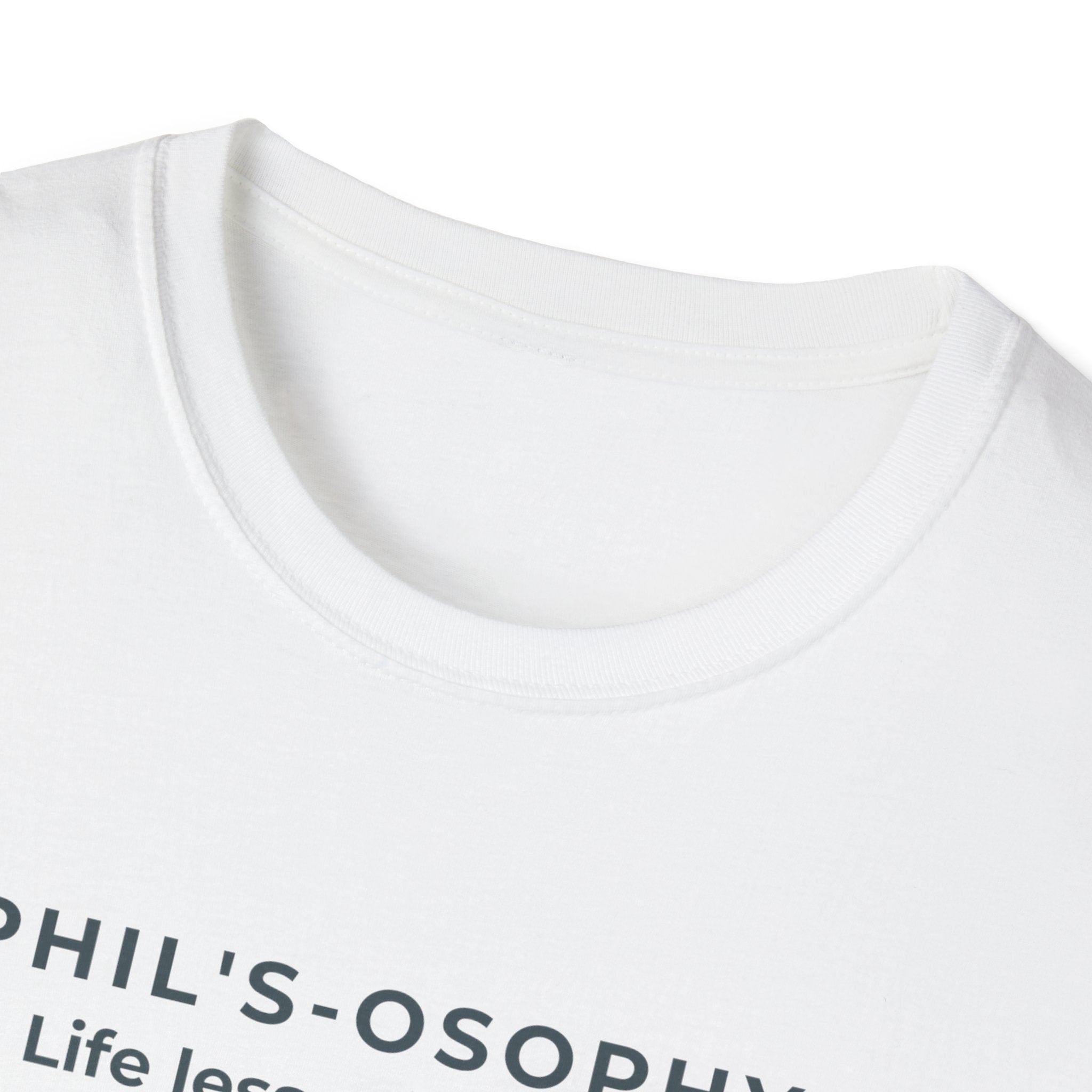 "Phil's-osophy: Life Lessons by Phil" Minimalist Inspirational T-shirt