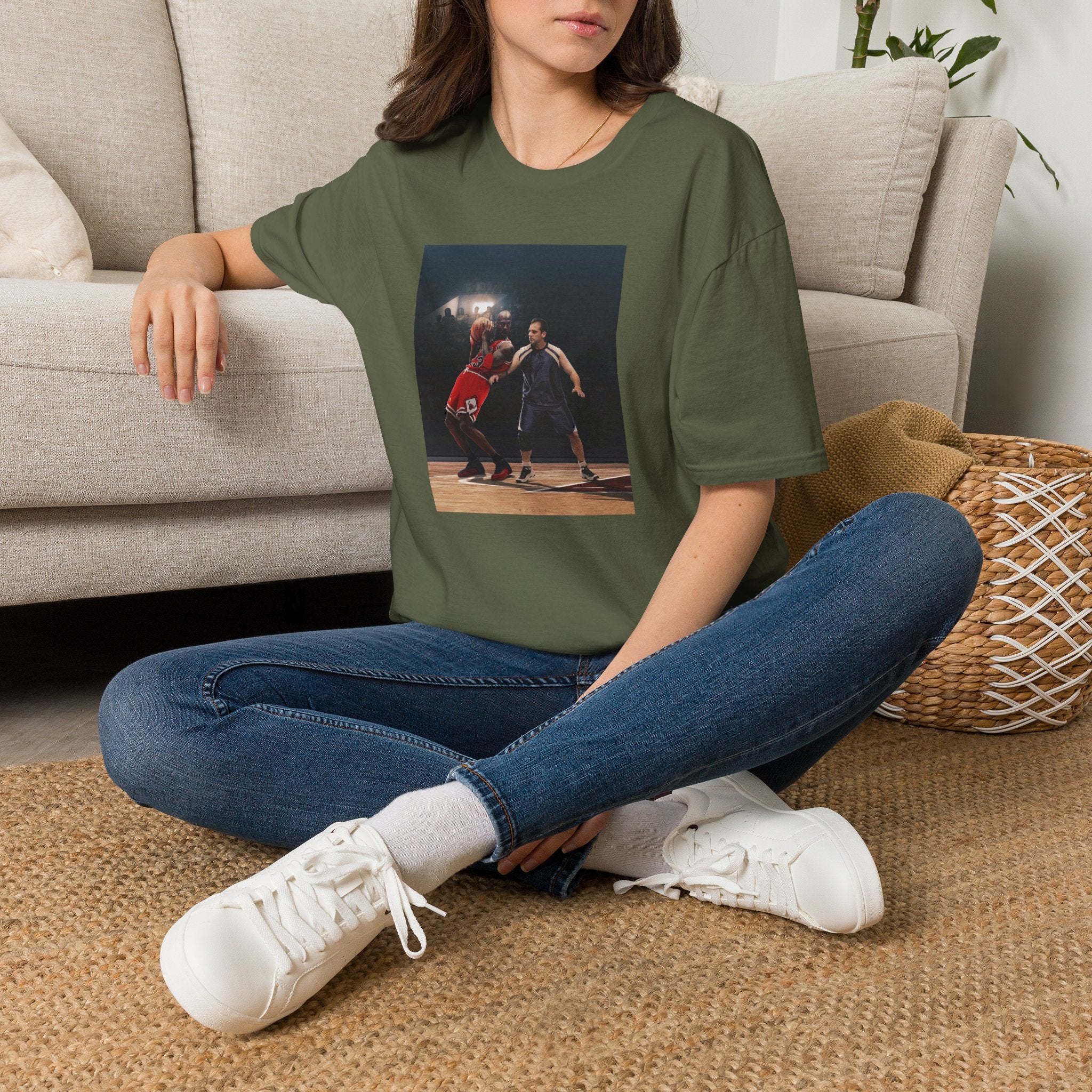 Michael vs Michael Basketball Action Tee
