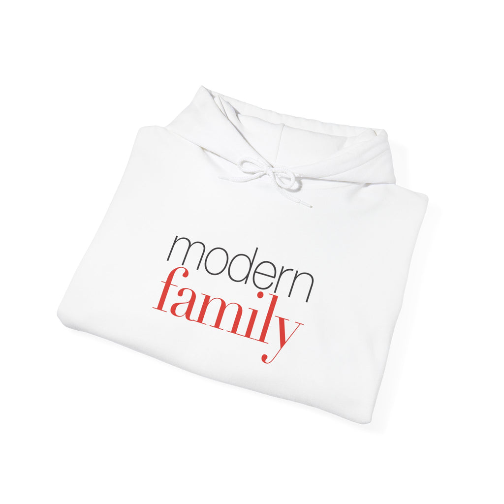 Modern Family Hoodie — Minimal Script Logo Pullover