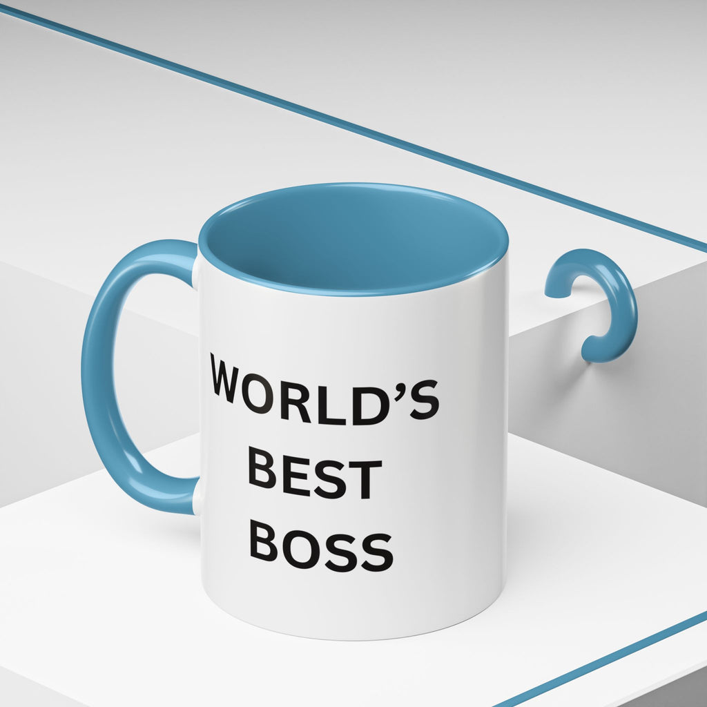 World's Best Boss Accent Coffee Mug
