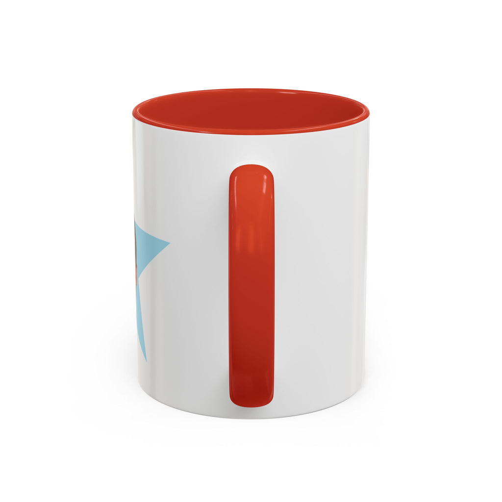 Michael Scott Star Face Accent Mug
