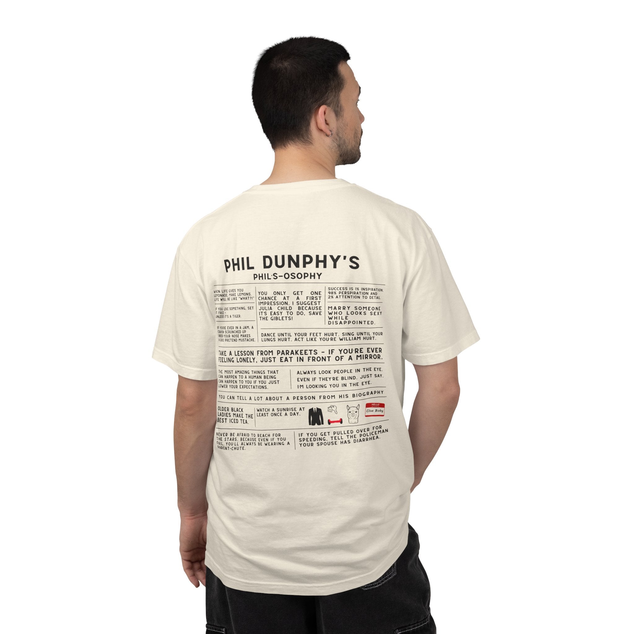 Phil's-Osophy back Print T-Shirt