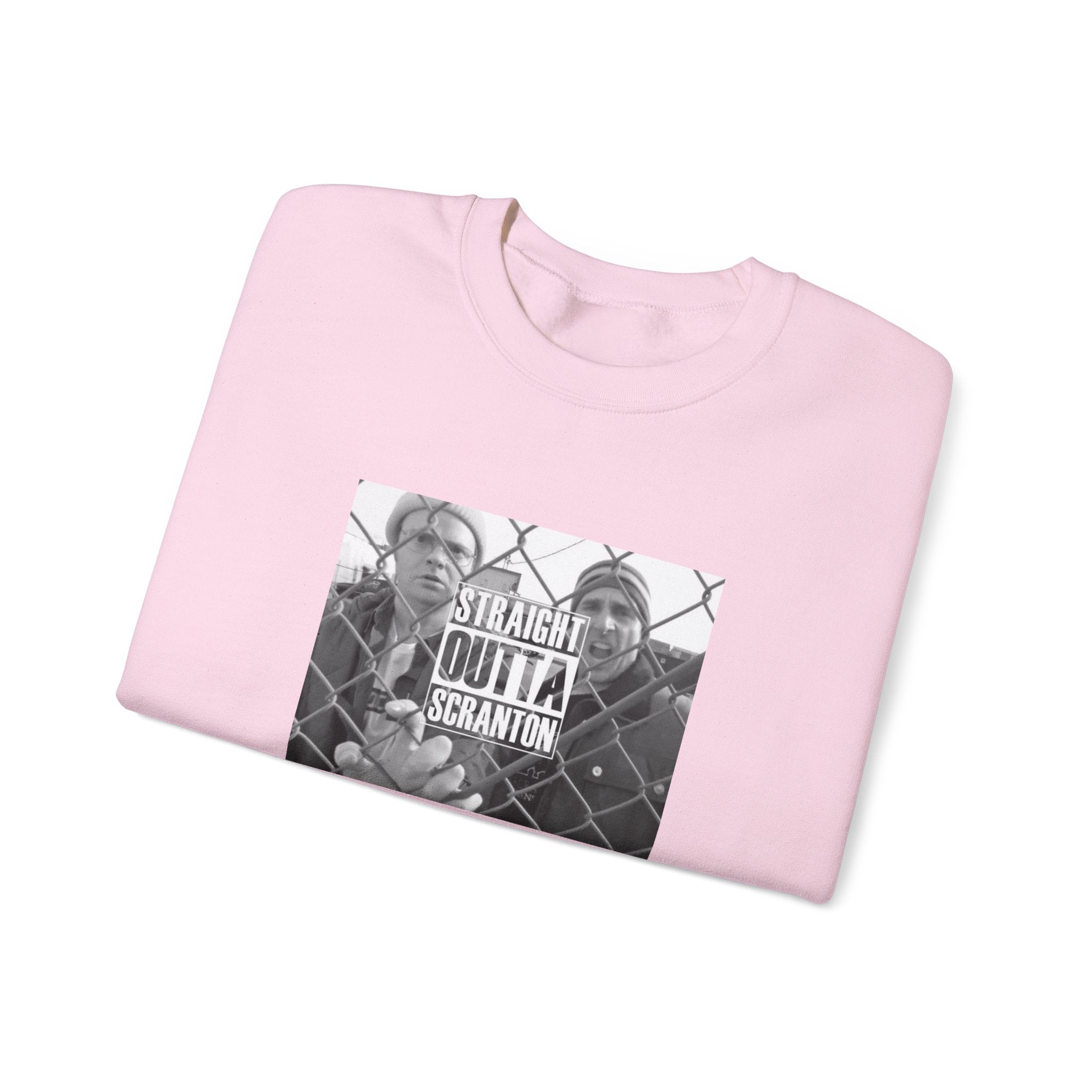 Crewneck Sweatshirt — "Straight Outta Scranton" Retro Office Comedy Graphic