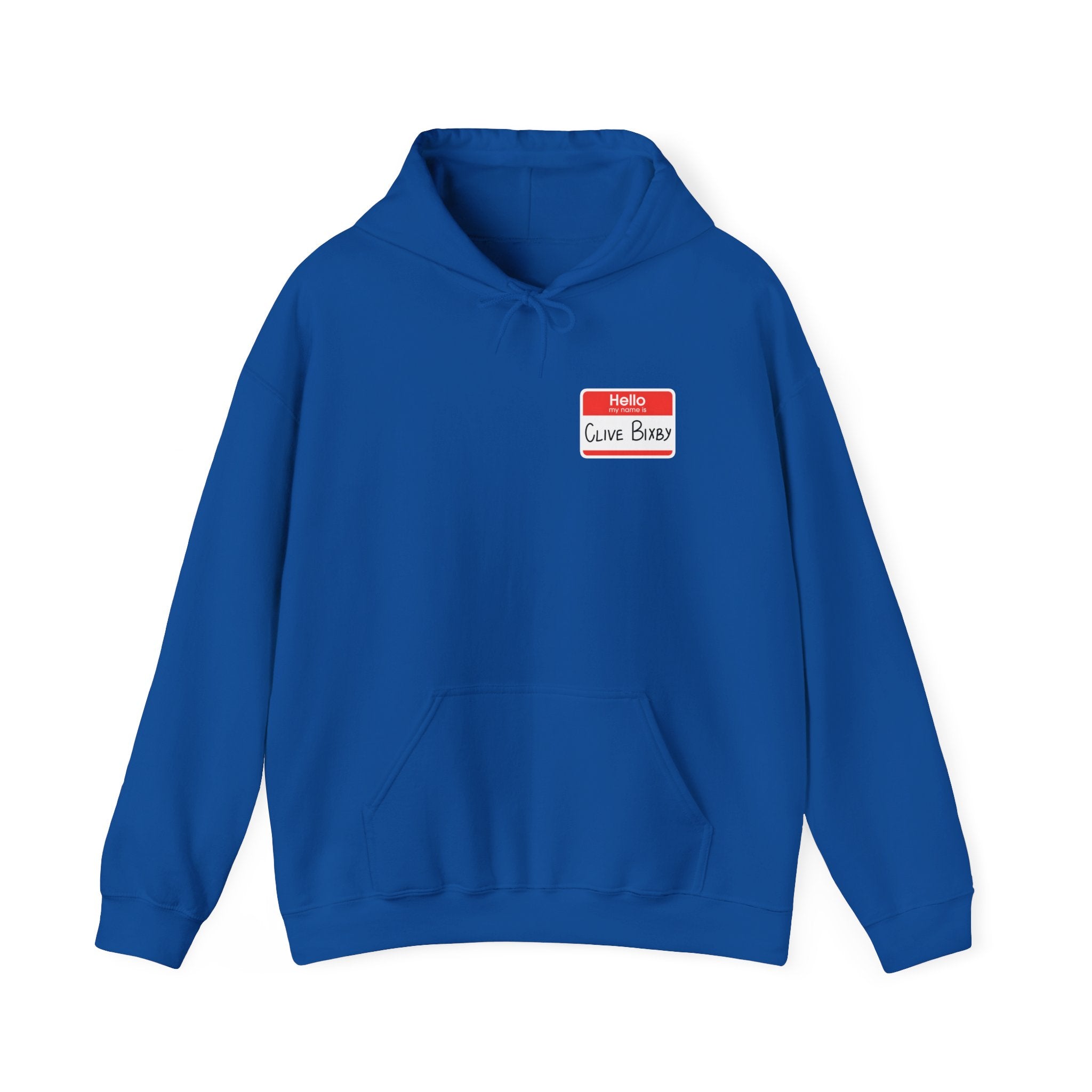 Hoodie - 'Hello, Clive Bixby' Name Tag Graphic Hoodie