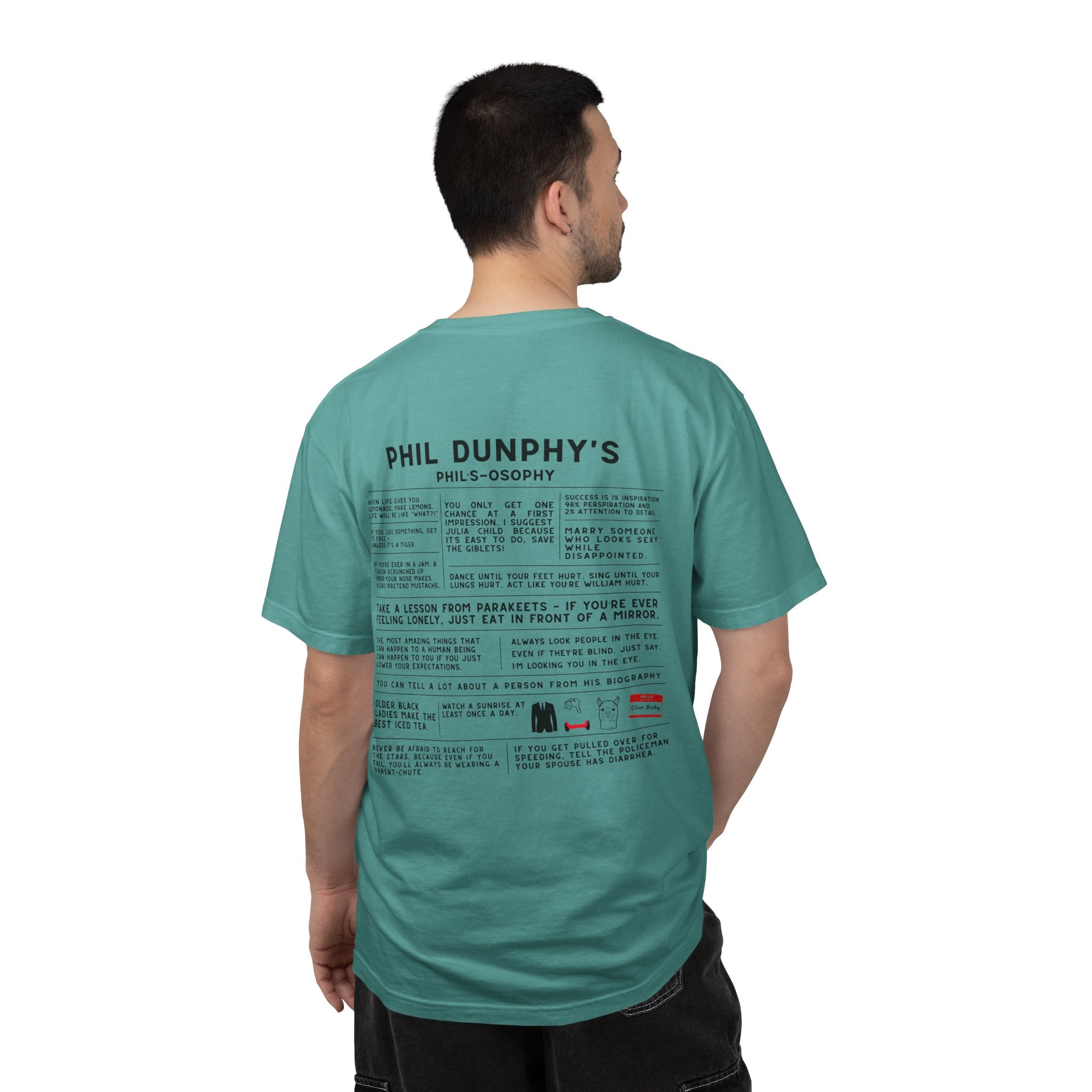 Phil's-Osophy back Print T-Shirt