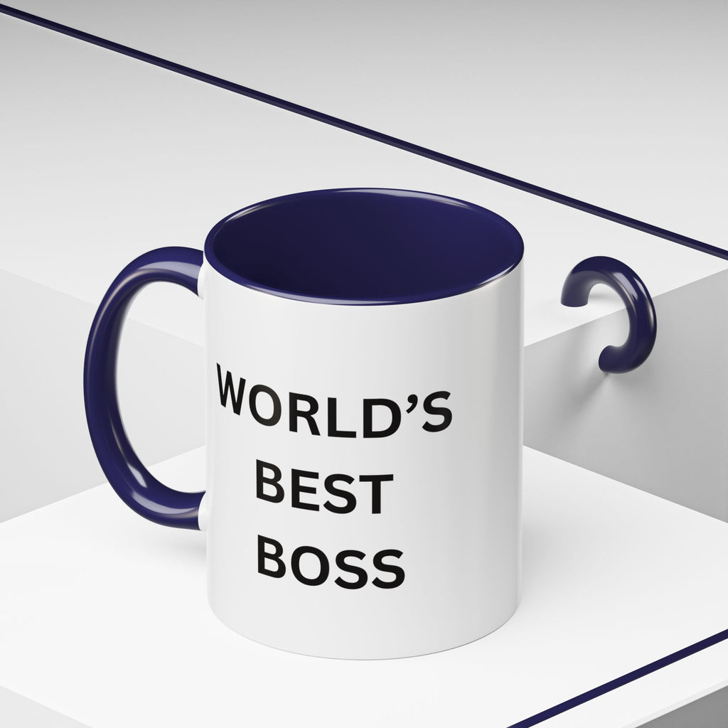 World's Best Boss Accent Coffee Mug