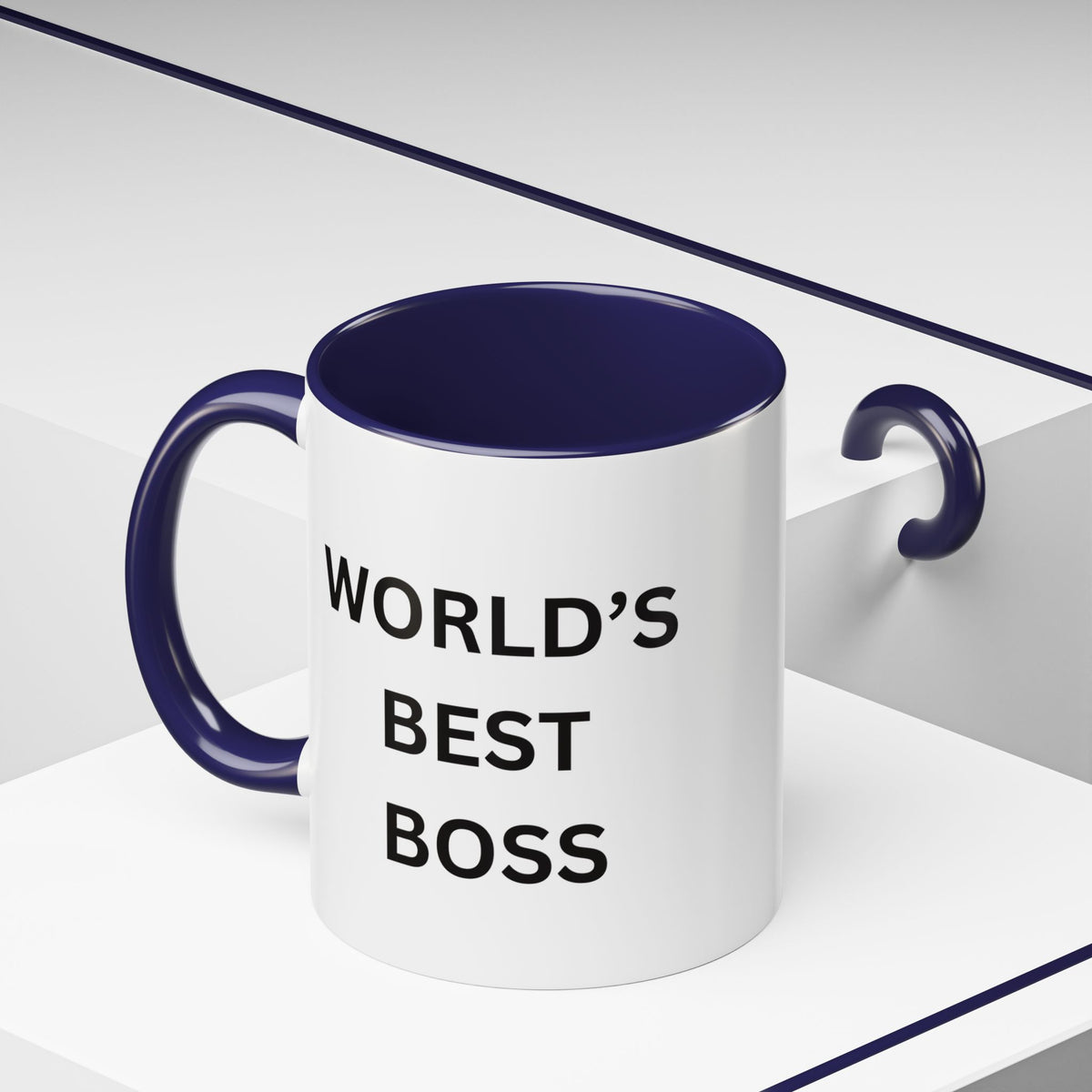 World's Best Boss Accent Coffee Mug