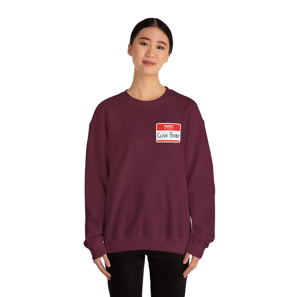Clive Bixby Name-Tag Sweatshirt