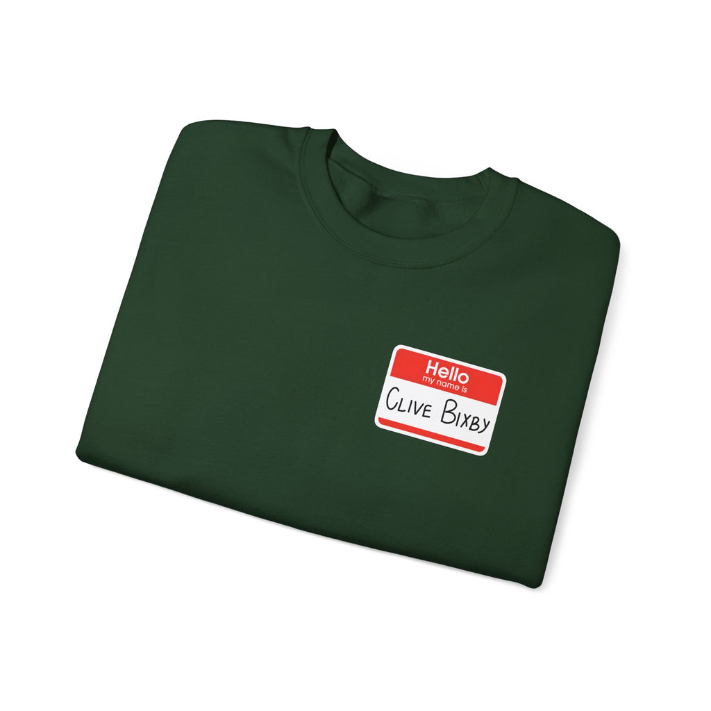 Clive Bixby Name-Tag Sweatshirt
