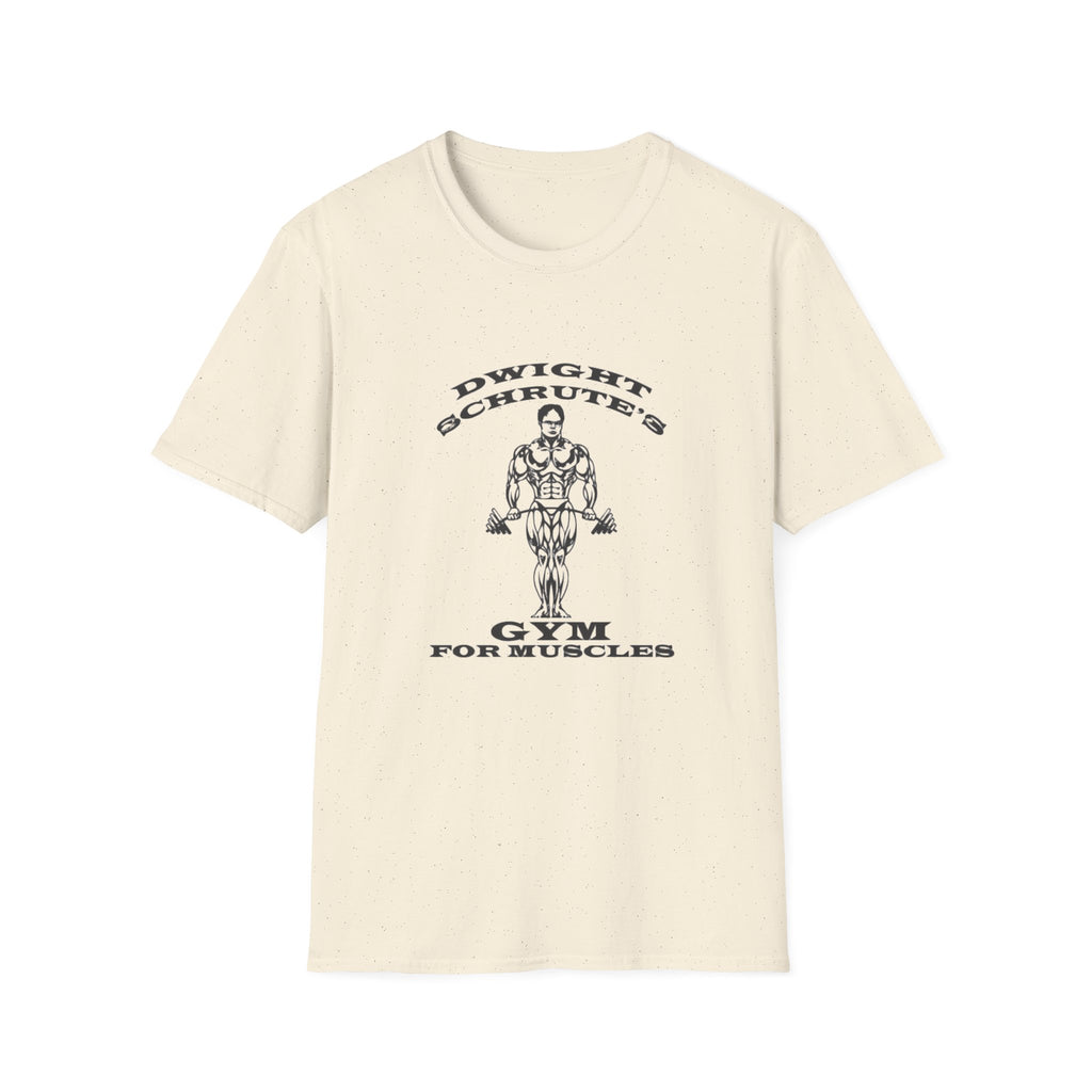 Dwight Schrute Gym T-Shirt — 'Gym For Muscles' Fitness Tee