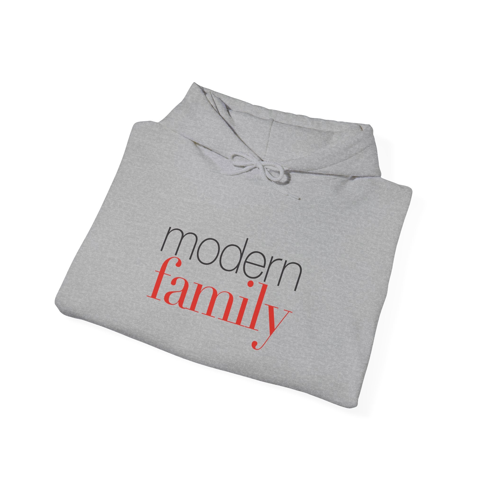 Modern Family Hoodie — Minimal Script Logo Pullover
