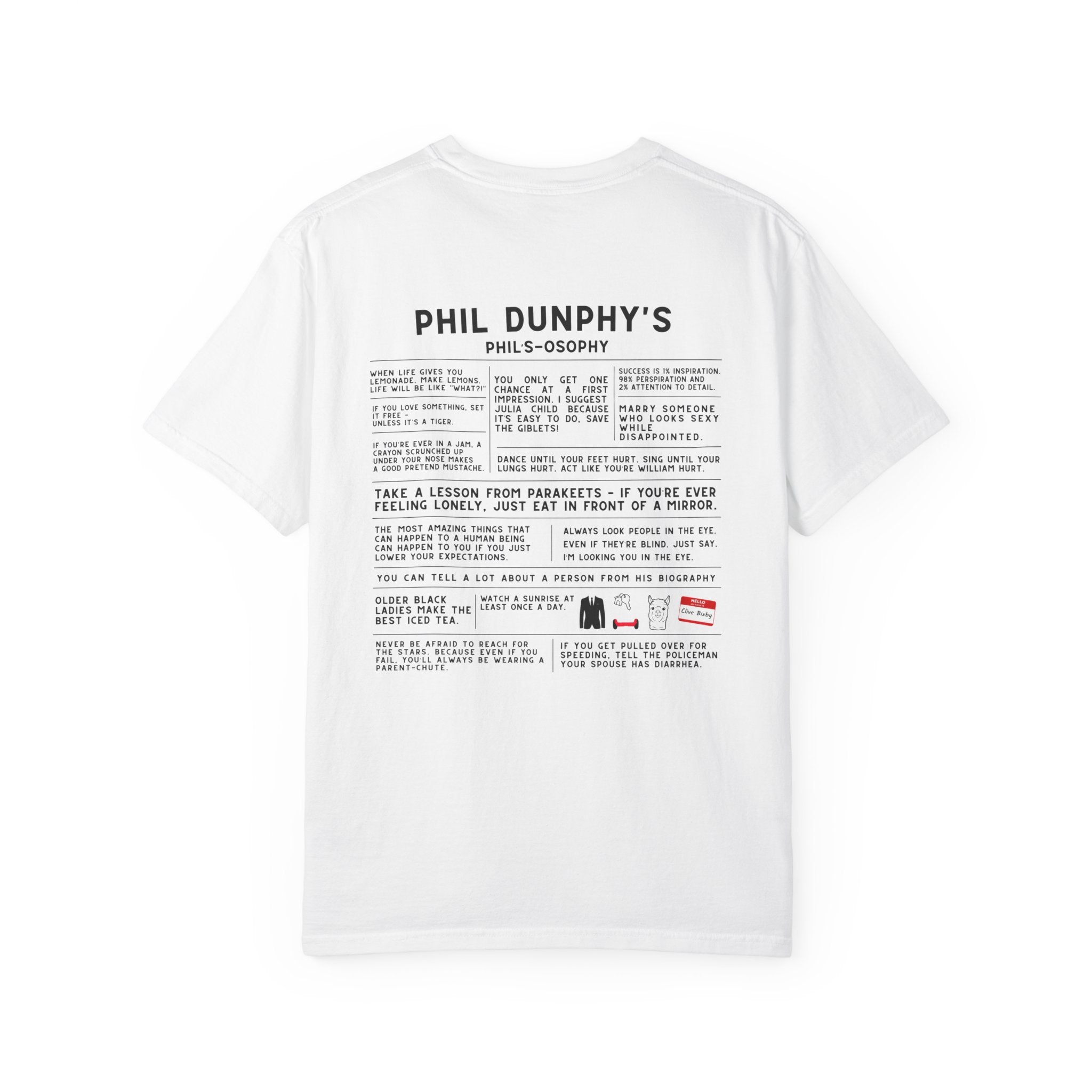 Phil's-Osophy back Print T-Shirt