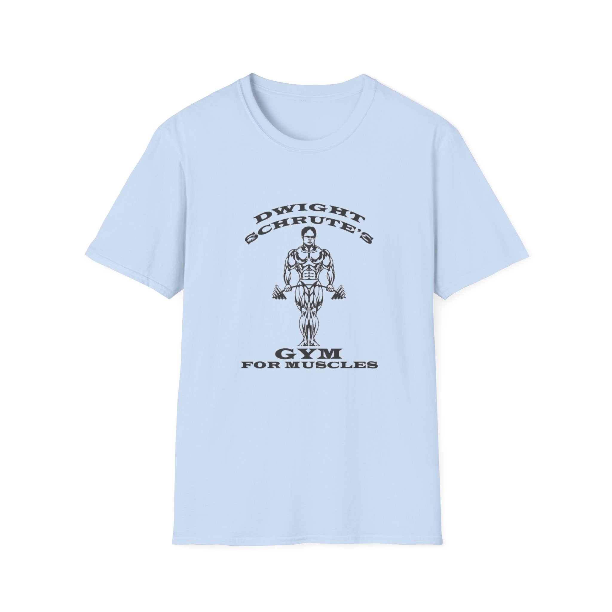 Dwight Schrute Gym T-Shirt — 'Gym For Muscles' Fitness Tee