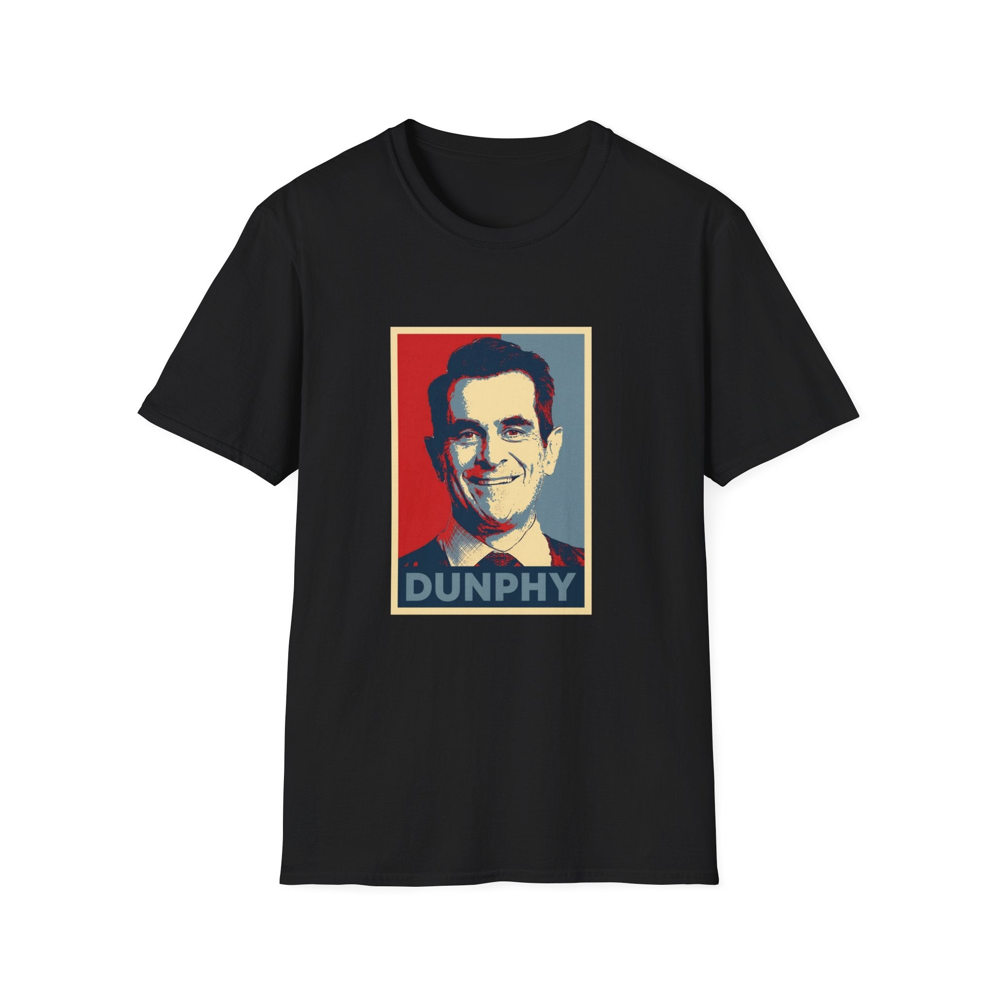 Dunphy Poster-Style Graphic T-Shirt — Retro Pop Art Portrait Tee