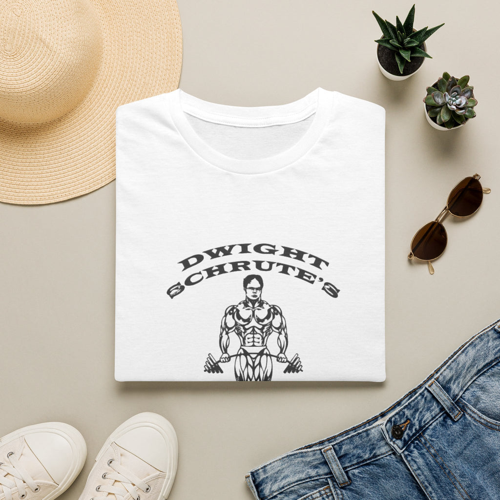 Dwight Schrute Gym T-Shirt — 'Gym For Muscles' Fitness Tee
