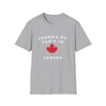 Theres No Can't In Canada T-Shirt — Canadian Maple Leaf Patriotic Tee