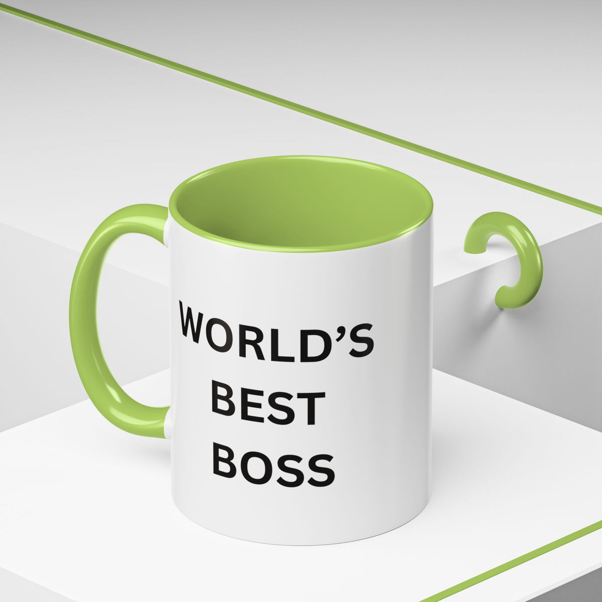 World's Best Boss Accent Coffee Mug