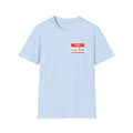 T-Shirt — "Hello, Clive bixby" Name Tag Graphic Tee