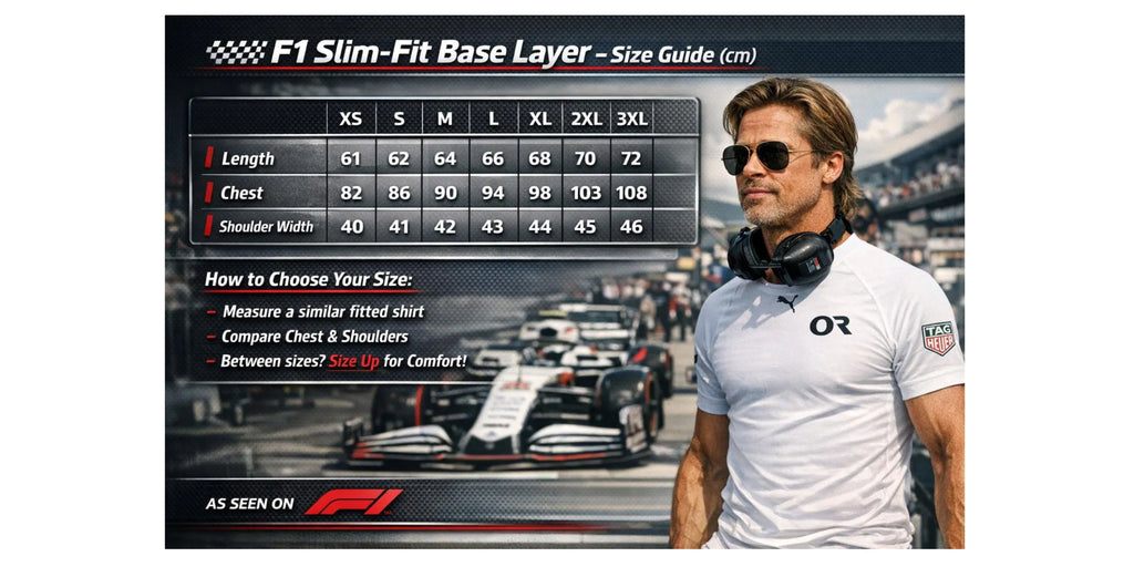 F1 Brad Pitt White shirt-APX GP Racing Cosplay Top