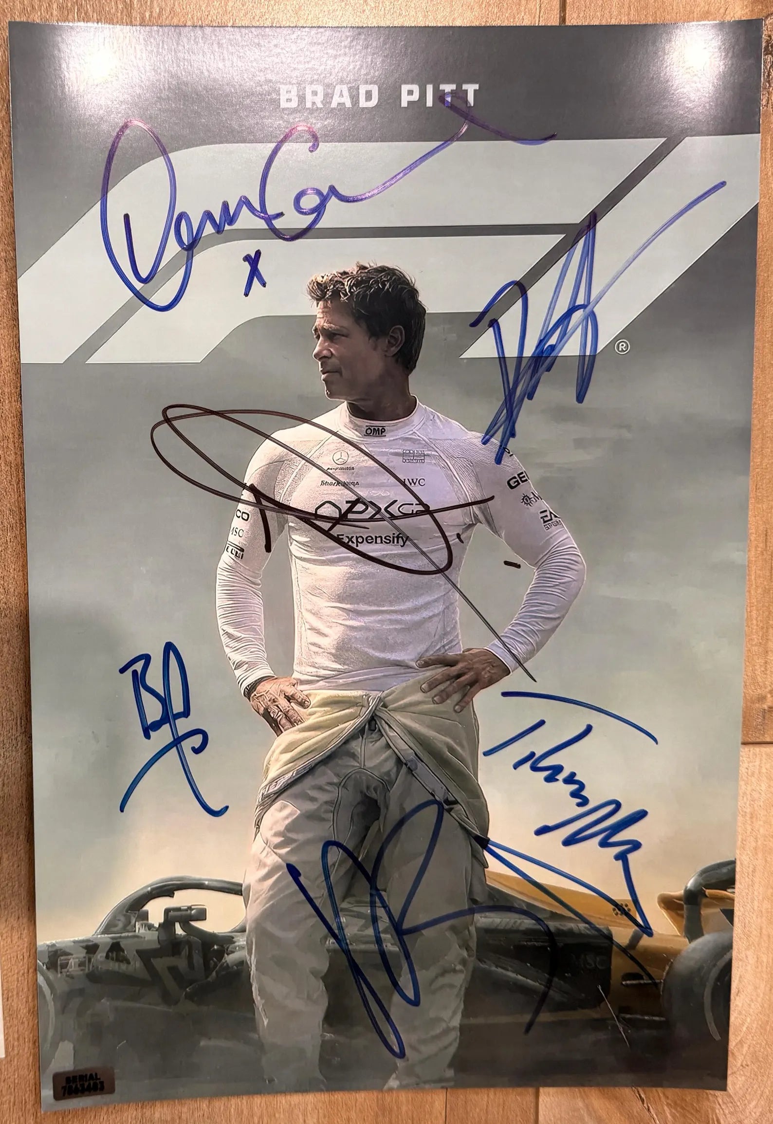 F1 2025 Movie Full Cast Signed Autographed 8x12 Inch Photo + COA