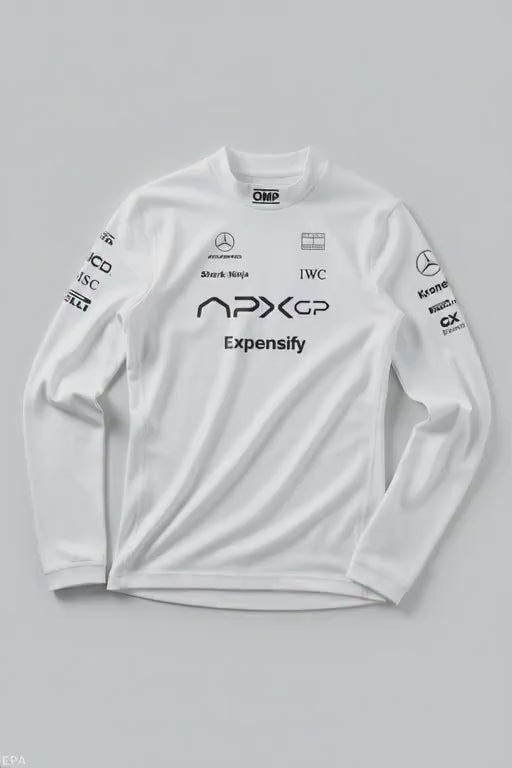 F1 Brad Pitt White shirt-APX GP Racing Cosplay Top